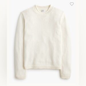 J. Crew Cream Crewneck Sweater size small with tickets